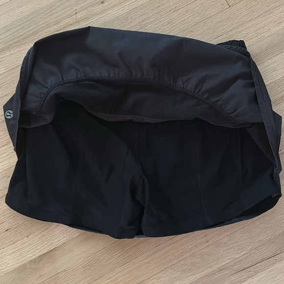 Lululemon Track Attack Skirt (with shorts)  athletica Black Size 10 - Picture 7 of 11